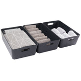 Unterbett Schubladen Organizer Set - 12 cm hoch - passend für Bettkasten 40x75cm - Bett Aufbewahrung